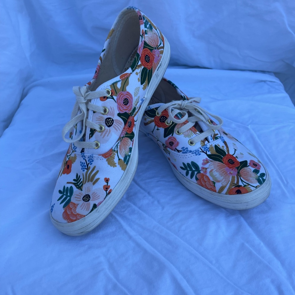 Keds x Rifle Paper Co Champion Sneakers Size 7.5 Womens - Picture 2 of 7
